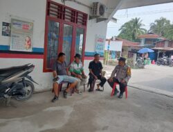 Bhabinkamtibmas Kampung Rakyat Ajak Masyarakat Perangi Judi Online