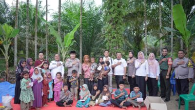 Kapolres Labusel Tinjau Rencana Bedah Rumah dan Santuni Anak Yatim