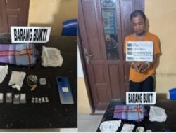 Polsek Paten Tangkap Pengedar Sabu, Barang dari Aji Warga Bilah Hilir Jadi DPO
