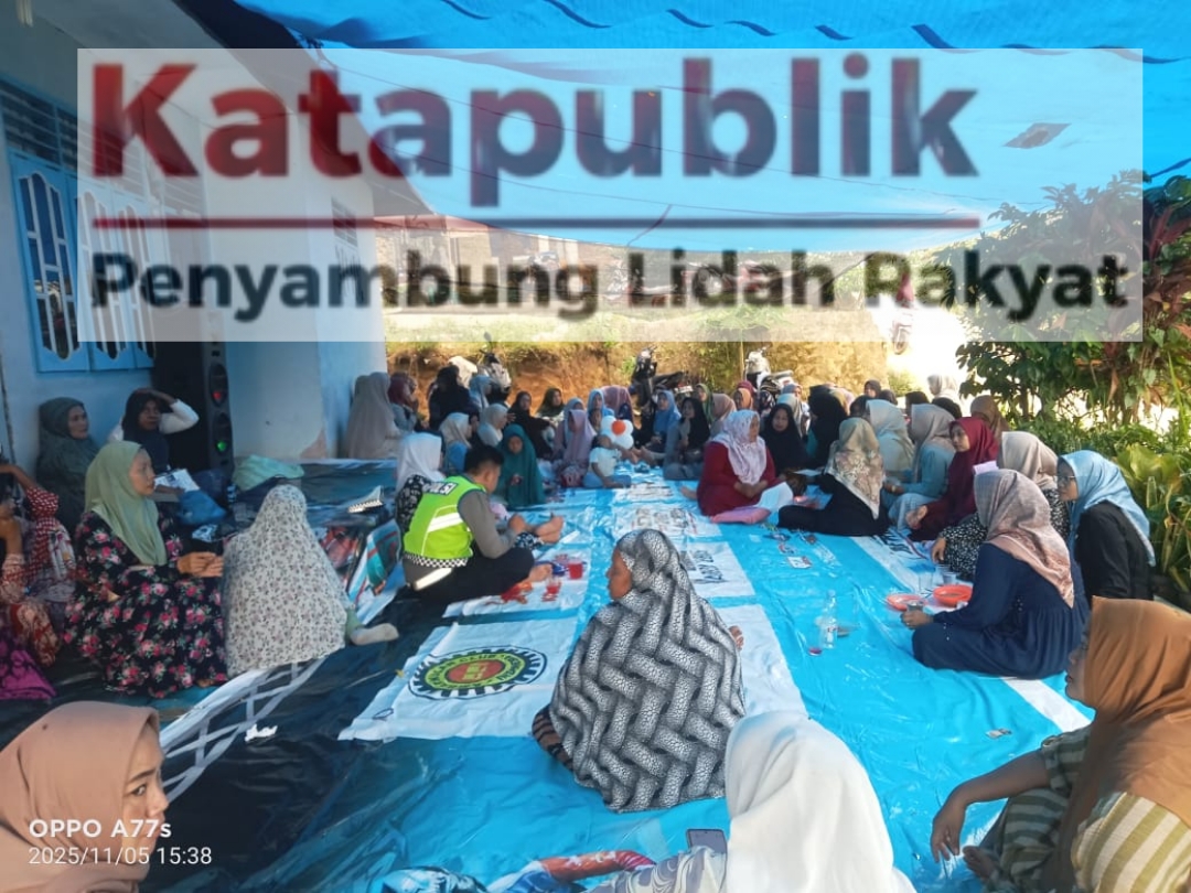 Wujudkan Tertib Lalu Lintas,Satlantas Polres Labusel Sosialisasikan Operasi Zebra Toba di Kampung Banjar Dua