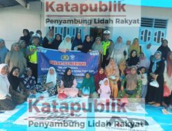 Wujudkan Tertib Lalu Lintas,Satlantas Polres Labusel Sosialisasikan Operasi Zebra Toba di Kampung Banjar Dua