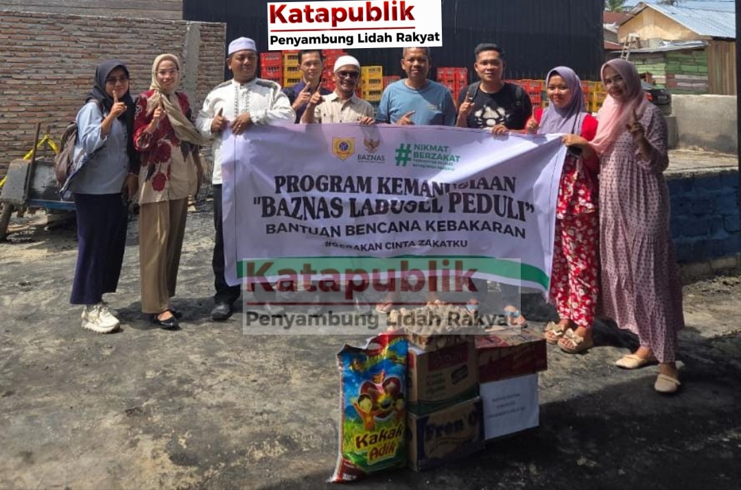 Baznas Labuhanbatu Selatan Ulurkan Bantuan untuk Keluarga Korban Kebakaran di Torgamba: “Terima Kasih atas Kepeduliannya,Semoga Allah Membalas Kebaikan Ini”
