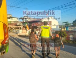Polres Labuhanbatu Gelar Pos Padat Pagi, Wujudkan Kamseltibcar Lantas di Jam Sibuk