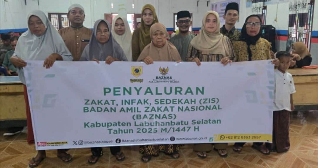 Sentuhan Kepedulian:Pemkab dan BAZNAS Labusel Salurkan ZIS untuk Warga Silangkitang