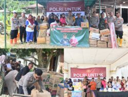 Bersama untuk Sesama, Polres Labusel Distribusikan Bansos Tahap II korban Banjir di Tapsel