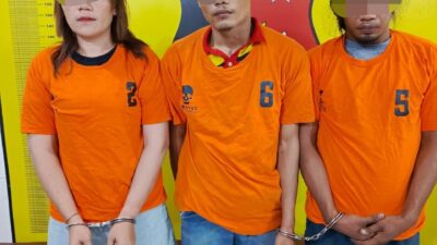 Transaksi Narkoba, Tiga Pelaku Digerebek Polisi, Seorang Diantaranya Wanita