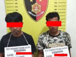 Polsek Na IX-X Tangkap Dua Pelaku Sabu di Aek Kota Batu
