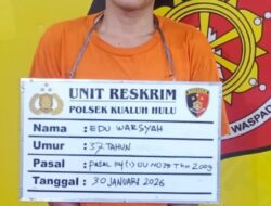 Pelaku Narkotika di Simangalam Labura Ditangkap Polisi