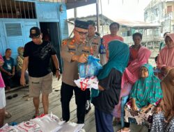 Kapolsek Kualuh Hilir Salurkan 50 Paket Sembako ke Warga