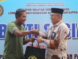 Lapas Rantauprapat Bagikan 50 Paket Sembako ke Keluarga WBP, Beras Hasil Program Hanpang