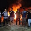 Polisi Bakar Barak Narkoba di Labura