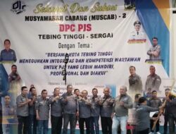 Muscab ke 2, Nurhakim Kembali Nahkodai DPC PJS Tebing Tinggi