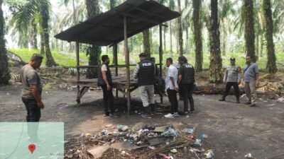 Polsek Na IX-X dan BNNK Labura Gelar Operasi Sarang Narkoba, Gubuk Diduga Lokasi Transaksi Narkoba Dibakar